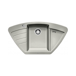 BLANCO ZIA 9 E Silgranit PuraDur Perłowoszary narożny, korek auto.