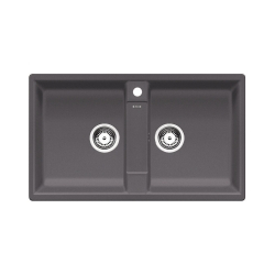 BLANCO ZIA 9 Silgranit PuraDur Szarość skały