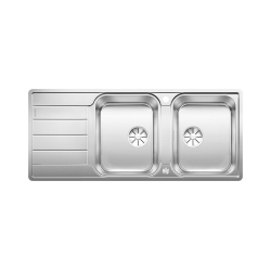 BLANCO CLASSIMO 8 S-IF stal polerowana odwracalny, korek auto., PushControl, InFino