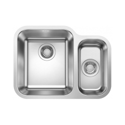 BLANCO SUPRA 340/180-U Stal szczotkowana, lewa, korek auto.