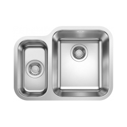 BLANCO SUPRA 340/180-U Stal szczotkowana, prawa