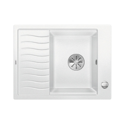 BLANCO ELON 45 S Silgranit biały odwracalny, korek auto., InFino, kratka ociekowa