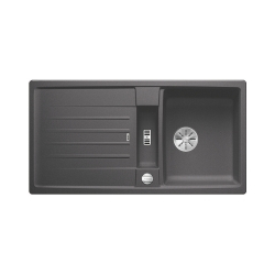 BLANCO LEXA 5 S Silgranit szarość skały odwracalny, korek auto., InFino