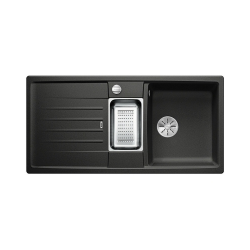 BLANCO LEXA 6 S Silgranit antracyt odwracalny, korek auto., InFino, odsączarka stalowa