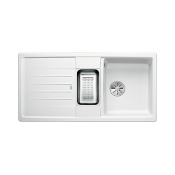 BLANCO LEXA 6 S Silgranit PuraDur Biały odwracalny, InFino, odsączarka stalowa