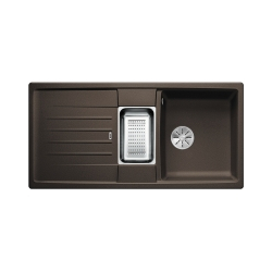 BLANCO LEXA 6 S Silgranit PuraDur Kawowy odwracalny, InFino, odsączarka stalowa
