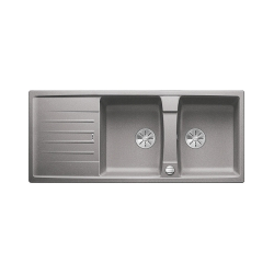 BLANCO LEXA 8 S Silgranit alumetalik odwracalny, korek auto., InFino