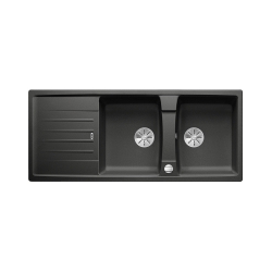 BLANCO LEXA 8 S Silgranit antracyt odwracalny, korek auto., InFino