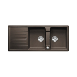 BLANCO LEXA 8 S Silgranit kawowy odwracalny, korek auto., InFino