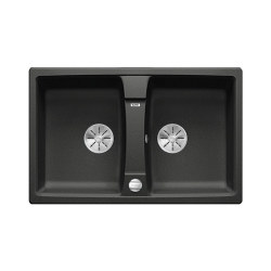 BLANCO LEXA 8 Silgranit antracyt odwracalny, korek auto., InFino