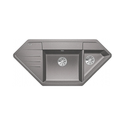 BLANCO LEXA 9 E Silgranit PuraDur Alumetalik narożny, InFino
