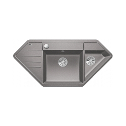 BLANCO LEXA 9 E Silgranit alumetalik narożny, korek auto., InFino