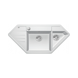 BLANCO LEXA 9 E Silgranit biały narożny, korek auto., InFino