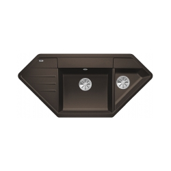 BLANCO LEXA 9 E Silgranit PuraDur Kawowy narożny, InFino