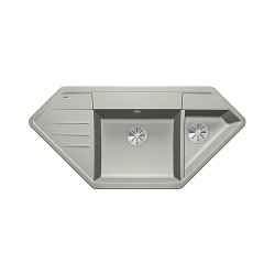 BLANCO LEXA 9 E Silgranit PuraDur Perłowoszary narożny, InFino