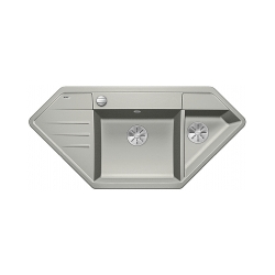 BLANCO LEXA 9 E Silgranit PuraDur Perłowoszary narożny, korek auto., InFino