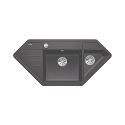 BLANCO LEXA 9 E Silgranit szarość skały narożny, korek auto., InFino