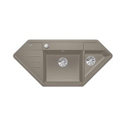 BLANCO LEXA 9 E Silgranit tartufo narożny, korek auto., InFino