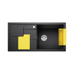 BLANCO SITY XL 6 S Silgranit PuraDur Antracyt prawa, InFino, z akcesoriami lemon