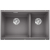 BLANCO SUBLINE 430/270-U Silgranit alumetalik lewa, InFino