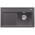 BLANCO ZENAR 45 S Silgranit PuraDur Szarość skały prawa, korek auto., InFino, deska szkło czarne