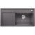 BLANCO ZENAR XL 6 S Steamer SystemPlus Silgranit PuraDur Szarość skały prawa, korek auto., InFino, deska szkło czarne, GN1/2, GN 1/3