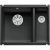 BLANCO SUBLINE 350/150-U Ceramika PuraPlus czarny lewa, InFino