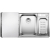 BLANCO AXIS III 6 S-IF stal polerowana prawa, korek auto., InFino, deska szkło białe, odsączarka stalowa