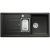 BLANCO LEXA 6 S Silgranit antracyt odwracalny, korek auto., InFino, odsączarka stalowa