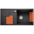 BLANCO SITY XL 6 S Silgranit PuraDur Antracyt prawa, InFino, z akcesoriami orange