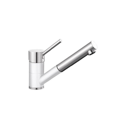 BLANCO ANTAS-S Silgranit-Look biały/chrom