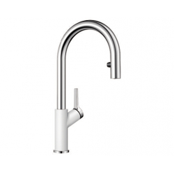 BLANCO CARENA-S Vario Silgranit-Look biały/chrom