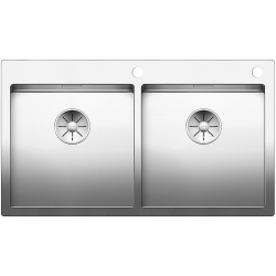 BLANCO CLARON 400/400-IF/A stal polerowana, korek auto., InFino, PushControl