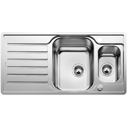 BLANCO LANTOS 6 S-IF Centric Stal szczotkowana odwracalny, korek auto., odsączarka stalowa