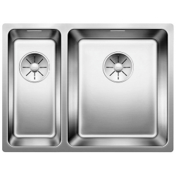 BLANCO ANDANO 340/180-U stal polerowana prawa, InFino