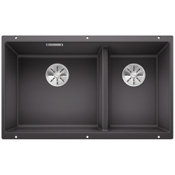 BLANCO SUBLINE 430/270-U Silgranit szarość skały lewa, InFino