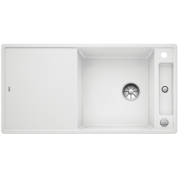 BLANCO AXIA III XL 6 S-F Silgranit biały odwracalny, korek auto., InFino, deska szkło białe