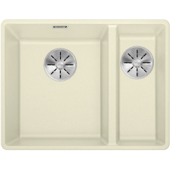 BLANCO SUBLINE 340/160-F Silgranit PuraDur Jaśmin lewa, InFino