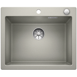 BLANCO PLEON 6 Silgranit PuraDur Perłowoszary, korek auto., InFino