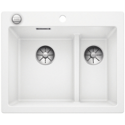 BLANCO PLEON 6 Split Silgranit biały lewa, korek auto., InFino