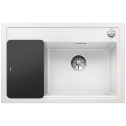 BLANCO ZENAR XL 6 S Compact Silgranit PuraDur Biały prawa, korek auto., InFino, deska szkło czarne