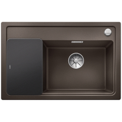 BLANCO ZENAR XL 6 S Compact Silgranit PuraDur Kawowy prawa, korek auto., InFino, deska szkło czarne