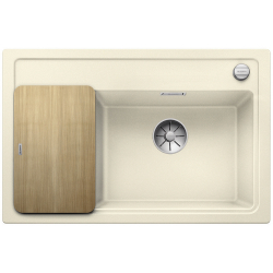 BLANCO ZENAR XL 6 S Compact Silgranit PuraDur Jaśmin prawa, korek auto., InFino, deska jesionowa