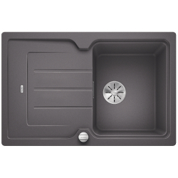 BLANCO CLASSIC NEO 45 S Silgranit PuraDur Szarość skały odwracalny, korek auto., InFino, deska tworzywo