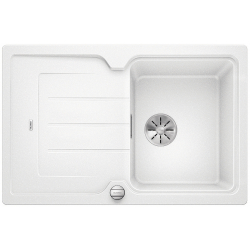 BLANCO CLASSIC NEO 45 S Silgranit PuraDur Biały odwracalny, korek auto., InFino, deska tworzywo