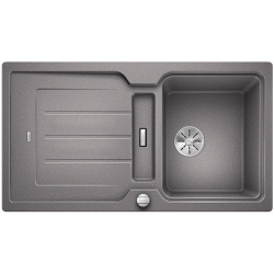 BLANCO CLASSIC NEO 5 S Silgranit PuraDur Alumetalik odwracalny, korek auto., InFino, deska tworzywo