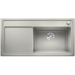 BLANCO ZENAR XL 6 S Steamer SystemPlus Silgranit PuraDur Perłowoszary prawa, korek auto., InFino, deska szkło czarne, GN1/2, GN 1/3