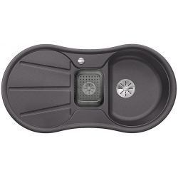 BLANCO CRON 6 S Silgranit PuraDur Szarość skały odwracalny, korek auto., InFino, odsączarka tw.szare