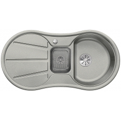 BLANCO CRON 6 S Silgranit PuraDur Perłowoszary odwracalny, korek auto., InFino, odsączarka tw.szare