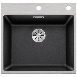 BLANCO SUBLINE 500-IF/A SteelFrame Silgranit antracyt, korek auto., InFino
